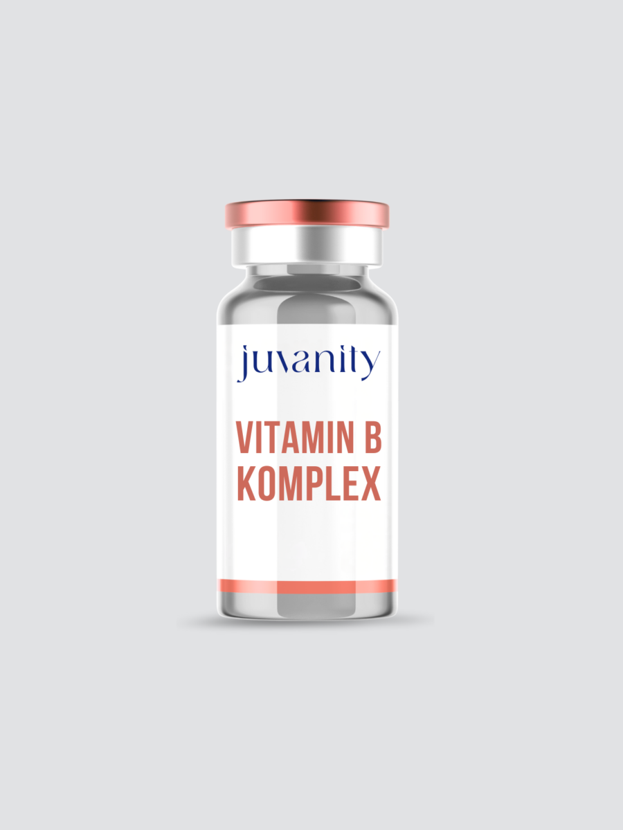 Vitamin B Komplex Injektionsampulle zur Unterstützung des Energiestoffwechsels in der Praxis Juvanity Lampertheim