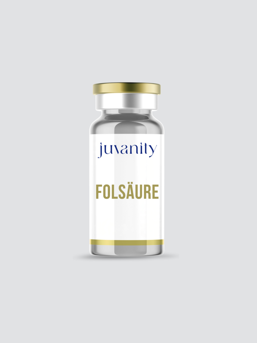 Folsäure Injektionsampulle zur gezielten Vitalstofftherapie in der Praxis Juvanity Lampertheim